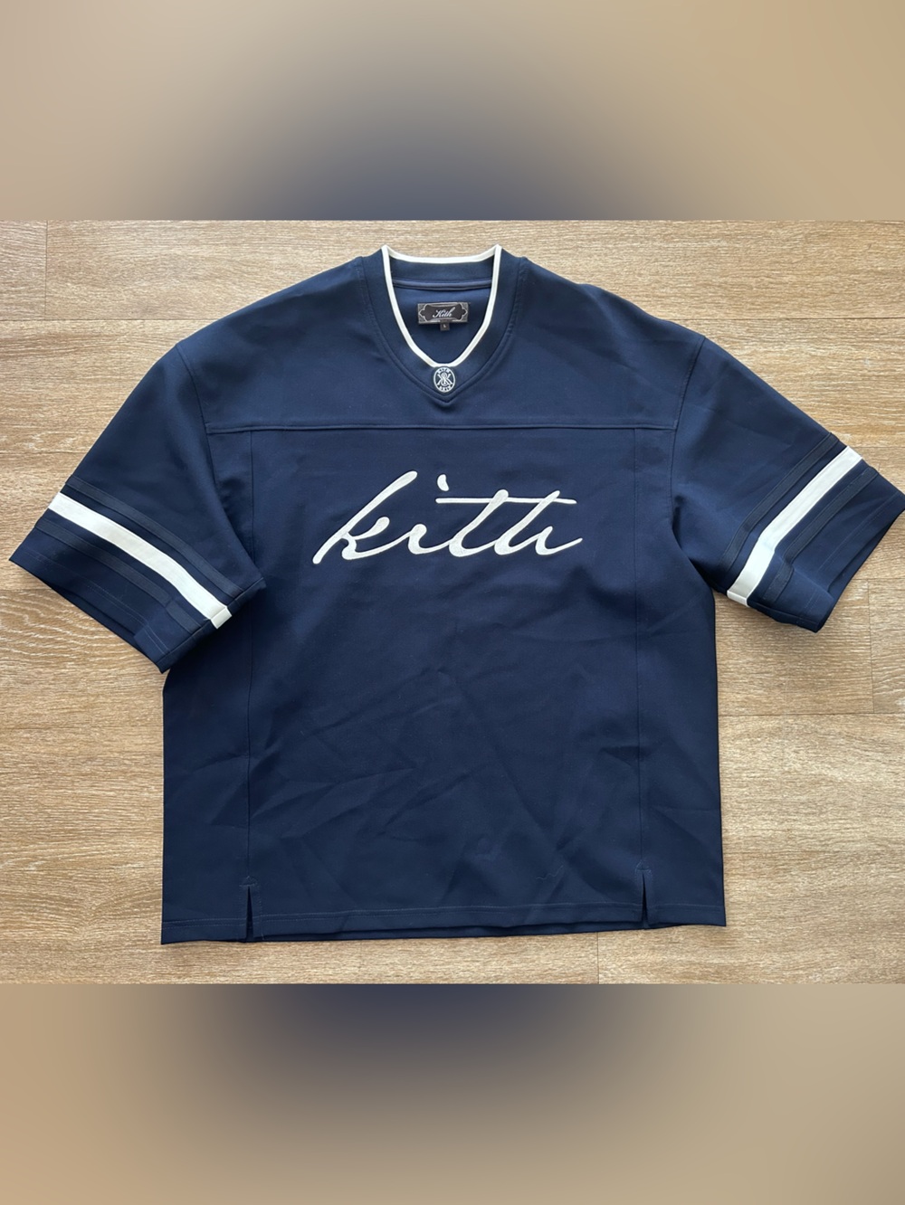 Kith Julian Jersey Nocturnal Navy Blue Knit Shirt $210 SOLD OUT Sz Large